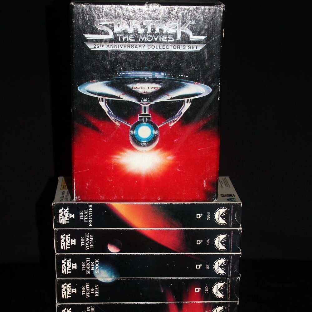 Star Trek The Movies 25th Anniversary Collector's Set | 5 Tapes Box Set